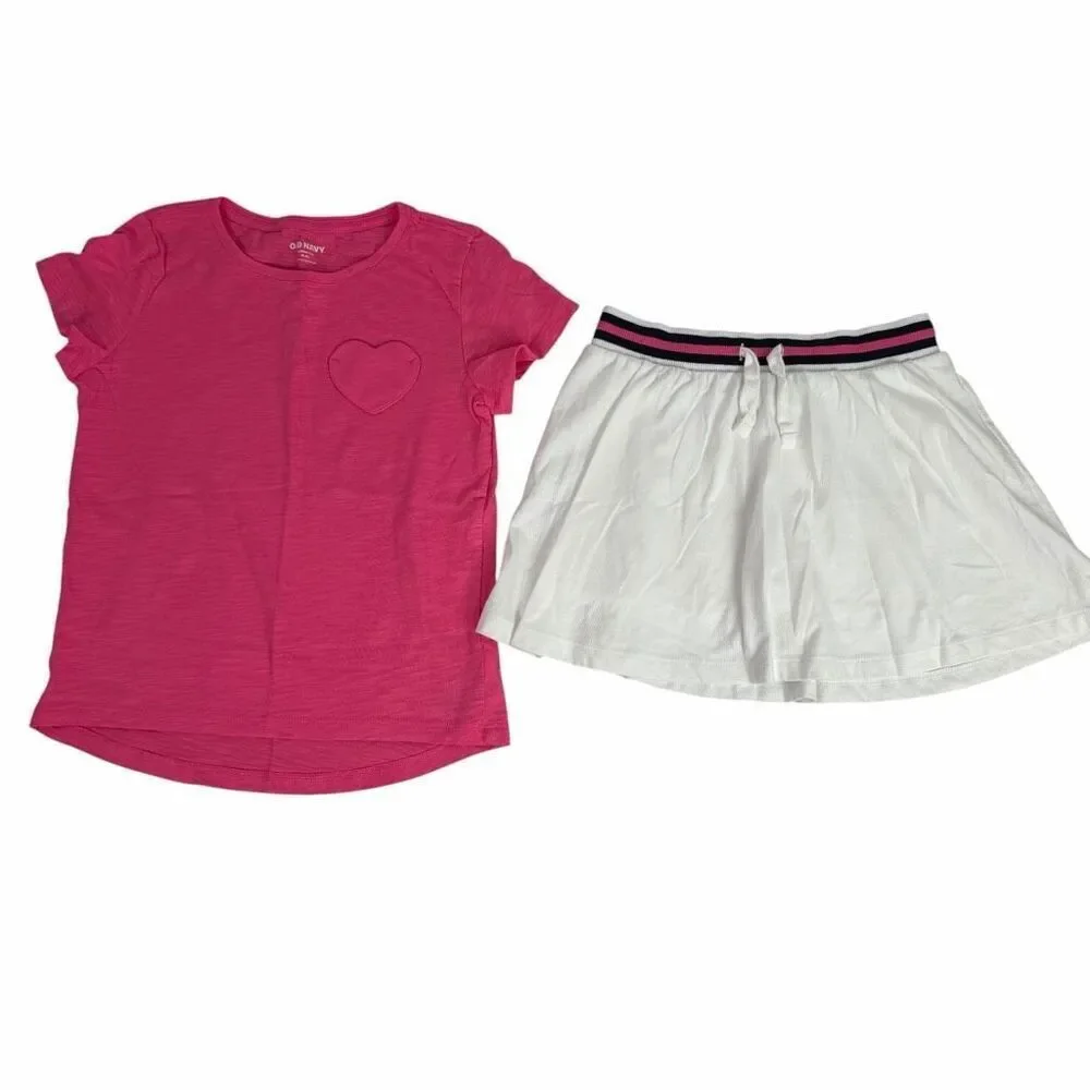 Old Navy Cat Jack Skort Shirt Bundle size 8